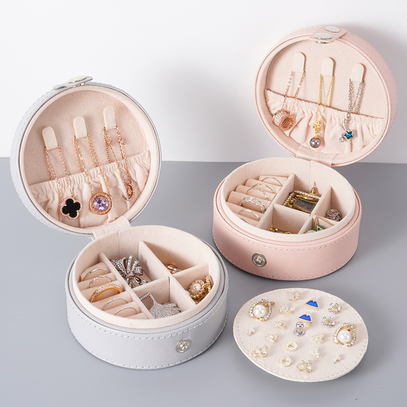 New Jewelry Box Mini Jewelry Rings Ear Studs Travel Portable Jewelry Storage Box Small Jewelry Box