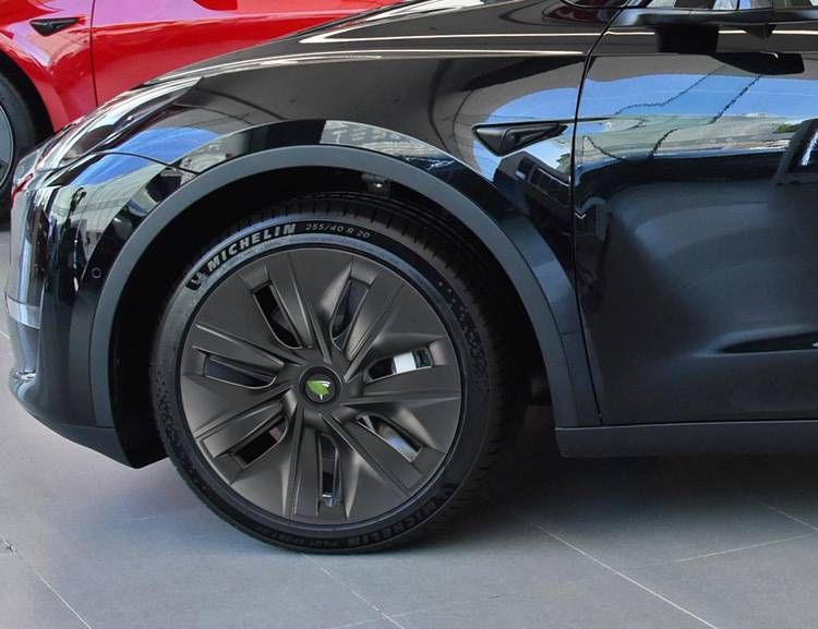 适用特斯拉modely原车哑黑全包轮毂盖轮毂保护圈外饰改装配件