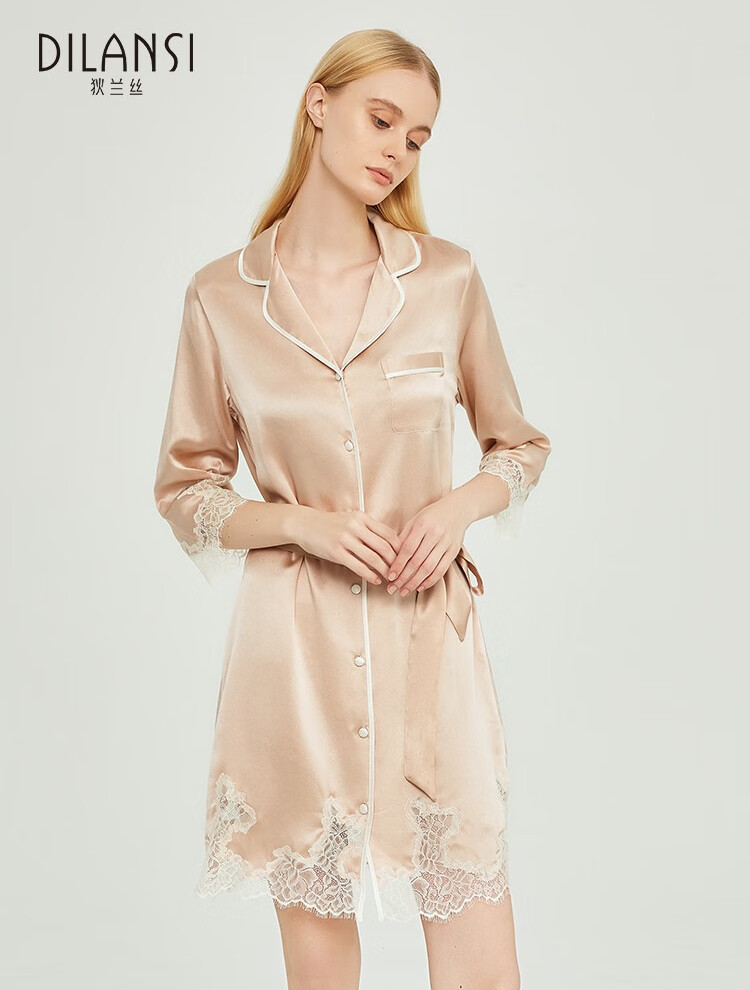 新款桑蚕丝宽松衬衣中老年女重磅真丝双绉大码短袖上衣夏印花蚕丝