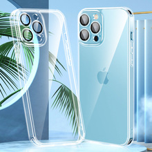 新款苹果15鹰眼手机壳适用iphone玻璃镜头保护套14全包透明保护壳