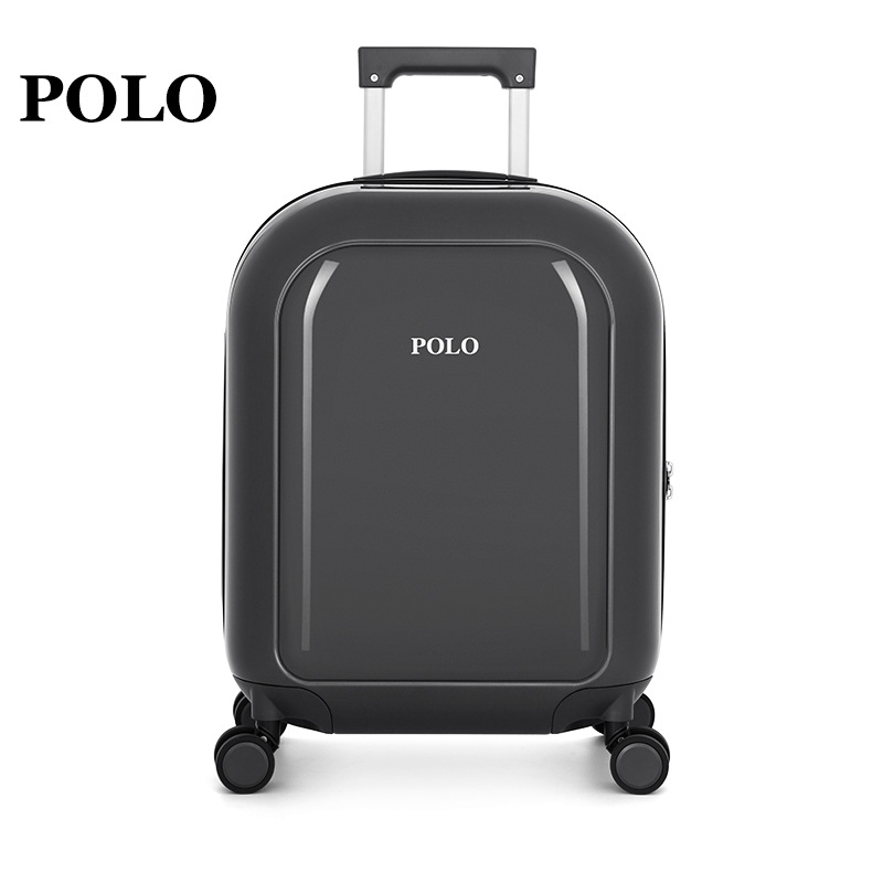polo 拉杆箱大容量男女通用行李箱万向轮密码箱旅行箱岩灰薄荷绿