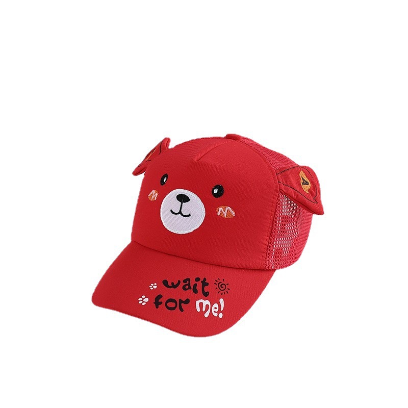 Children's Baseball Cap Summer Thin Mesh Sun Hat Cartoon Cute Baby Sun Hat Children's Peaked Cap