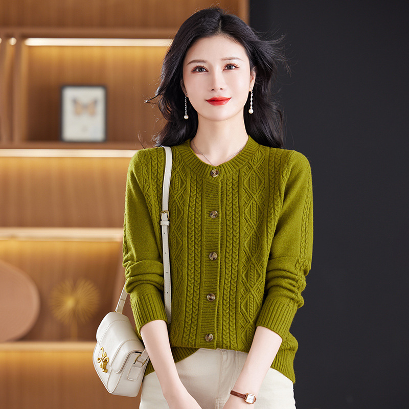 2024 New Spring and Autumn Knitwear for Middle-Aged and Elderly Women Cardigan Sweater for the Elderly Grandma Thin Coat for Women Women Clothes
