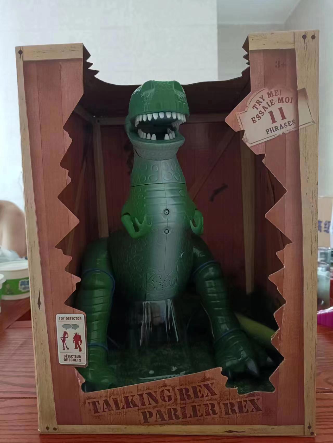 玩具总动员抱抱龙rex 豪华版雷克斯发声可动手办玩具胡迪巴斯模型