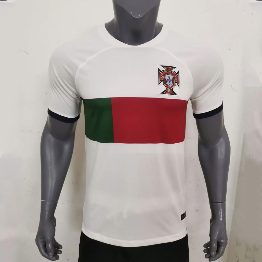 卡塔尔世界杯葡萄牙主客场球衣 c罗 ronaldo短袖足球球衣球服泰版