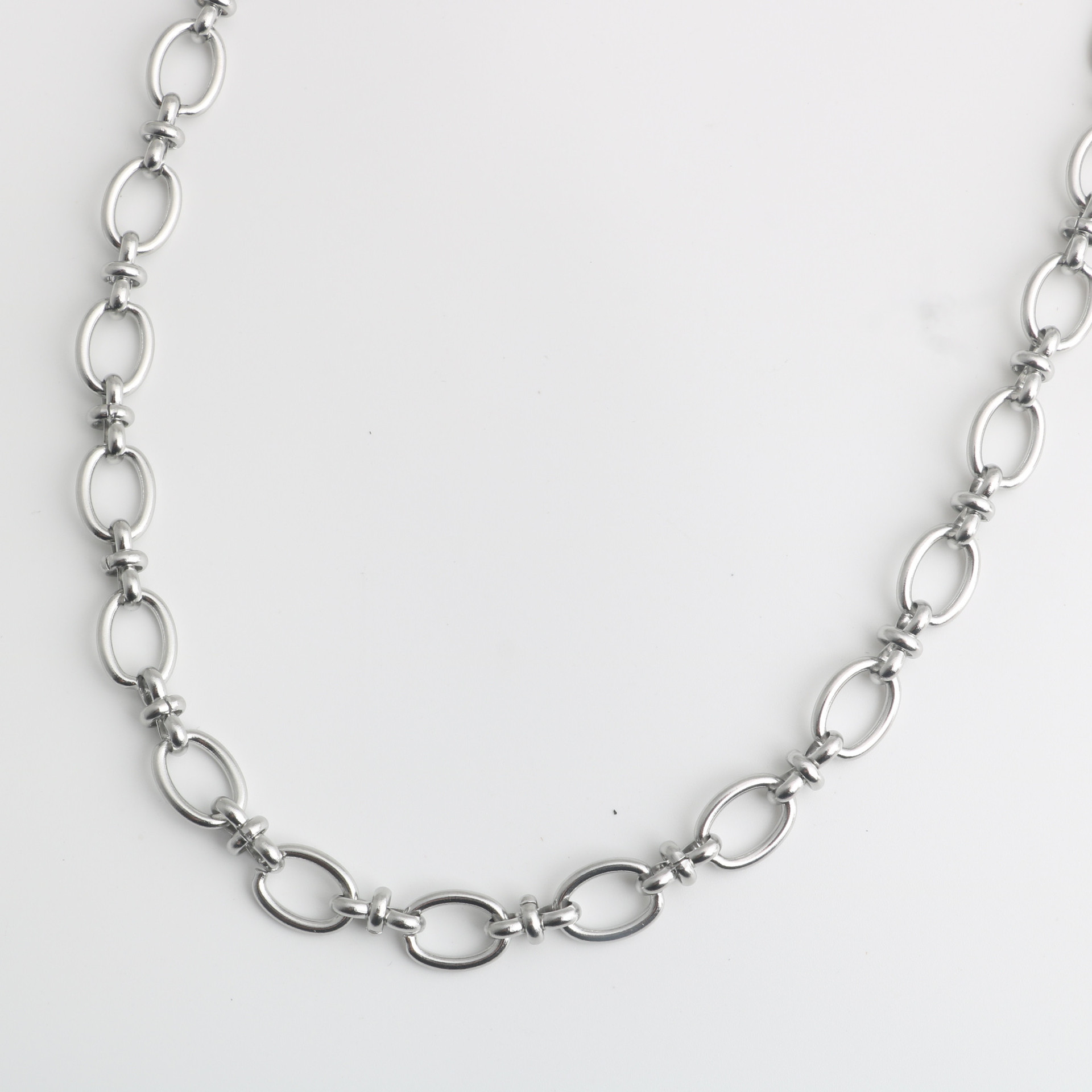 不锈钢手工制作圈圈拼接花式链个性创意手链钛钢项链包包链批发