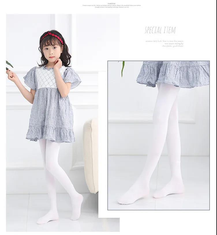 儿童连裤袜春秋款女童舞蹈袜白色丝袜学生舞蹈袜子练功女童打底裤
