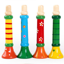 厂家直销木制质小喇叭玩具吹奏口哨奥尔夫乐器婴幼儿益智早教儿童