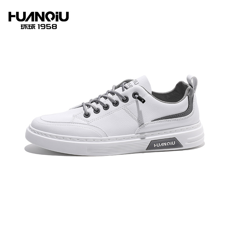 环球男鞋子2021年秋季新款韩版潮流百搭板鞋男休闲男士小白鞋潮鞋