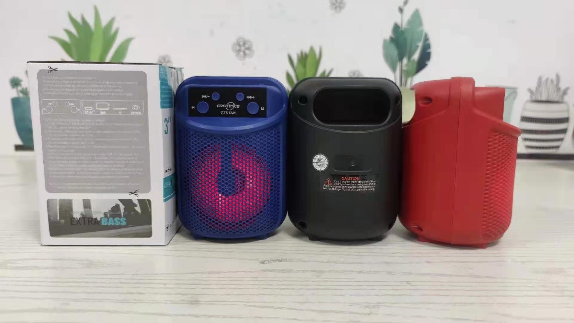 3-Inch New GTS-1349 Outdoor Portable Bluetooth Speaker