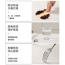 新中式桌布防水防油防烫免洗家用皮革餐桌垫中国风复古茶几台布