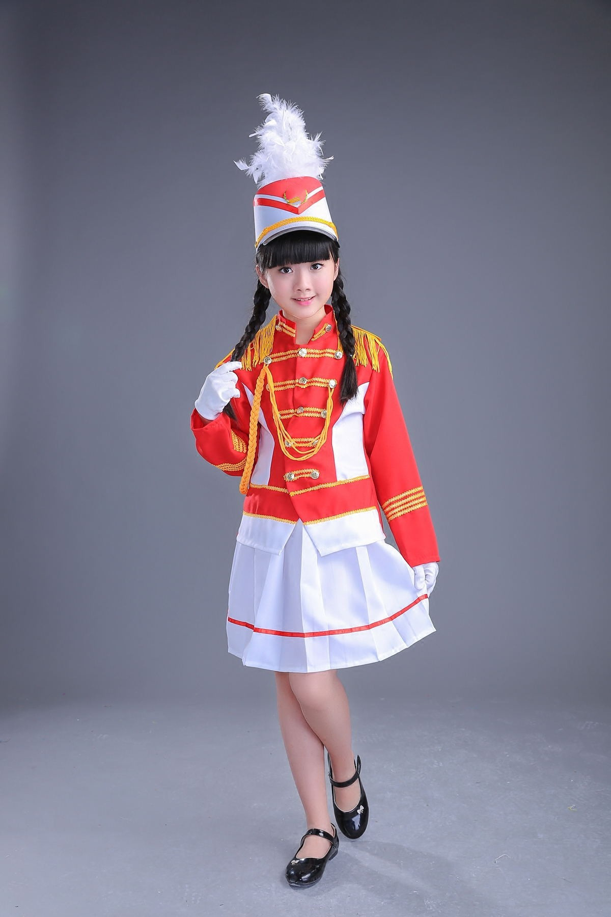 新款幼儿园鼓号服装鼓乐队服中小学生乐队服升旗手服旗手服鼓号服