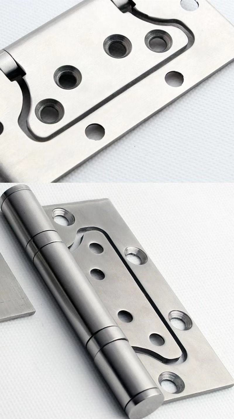 304不锈钢子母合页4寸5寸偏轴折页静音轴承铰链活页实木门活页通