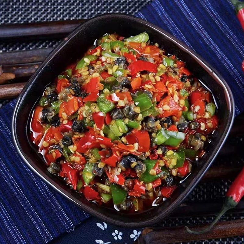 香辣彩椒螺蛳肉拌饭开胃田螺肉湖南特产即食下饭菜辣椒酱餐饮生鲜
