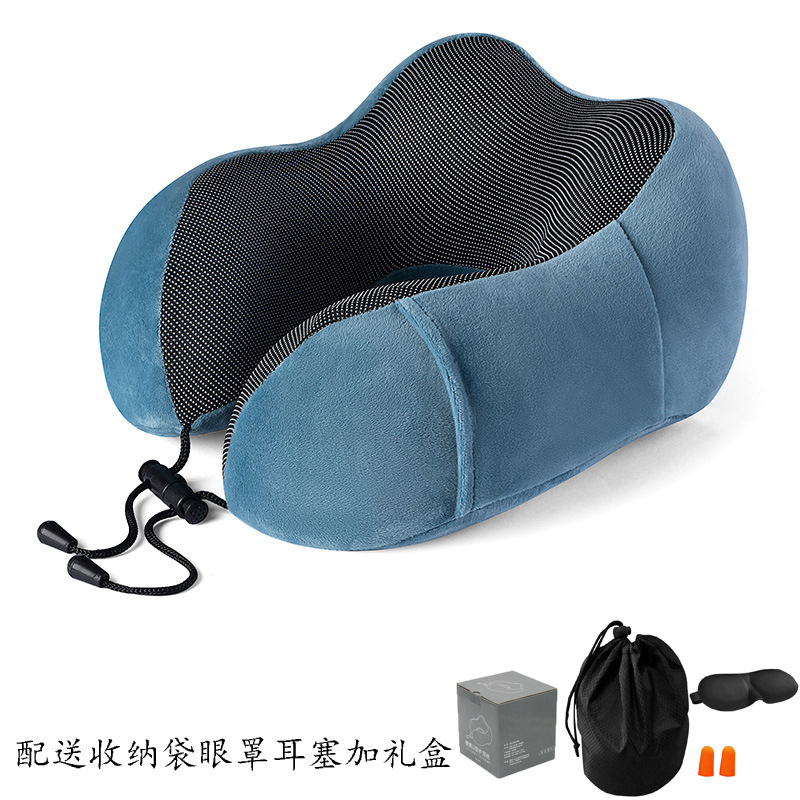 Memory Foam Neck Protection U-Shape Pillow Hump Magnetic Cloth Cervical Pillow Portable Travel Neck Pillow Neck Bolster U-Shaped Pillow Wholesale