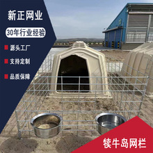 犊牛岛犊牛屋网栏奶牛牛棚户外养牛镀锌饲料架冬季牛犊堡犊牛网栏