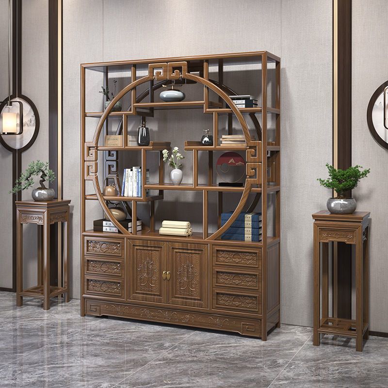 solid wood shelf chinese style duobaoge tea antique shelf display cabinet antique living room simple solid wood antique shelf