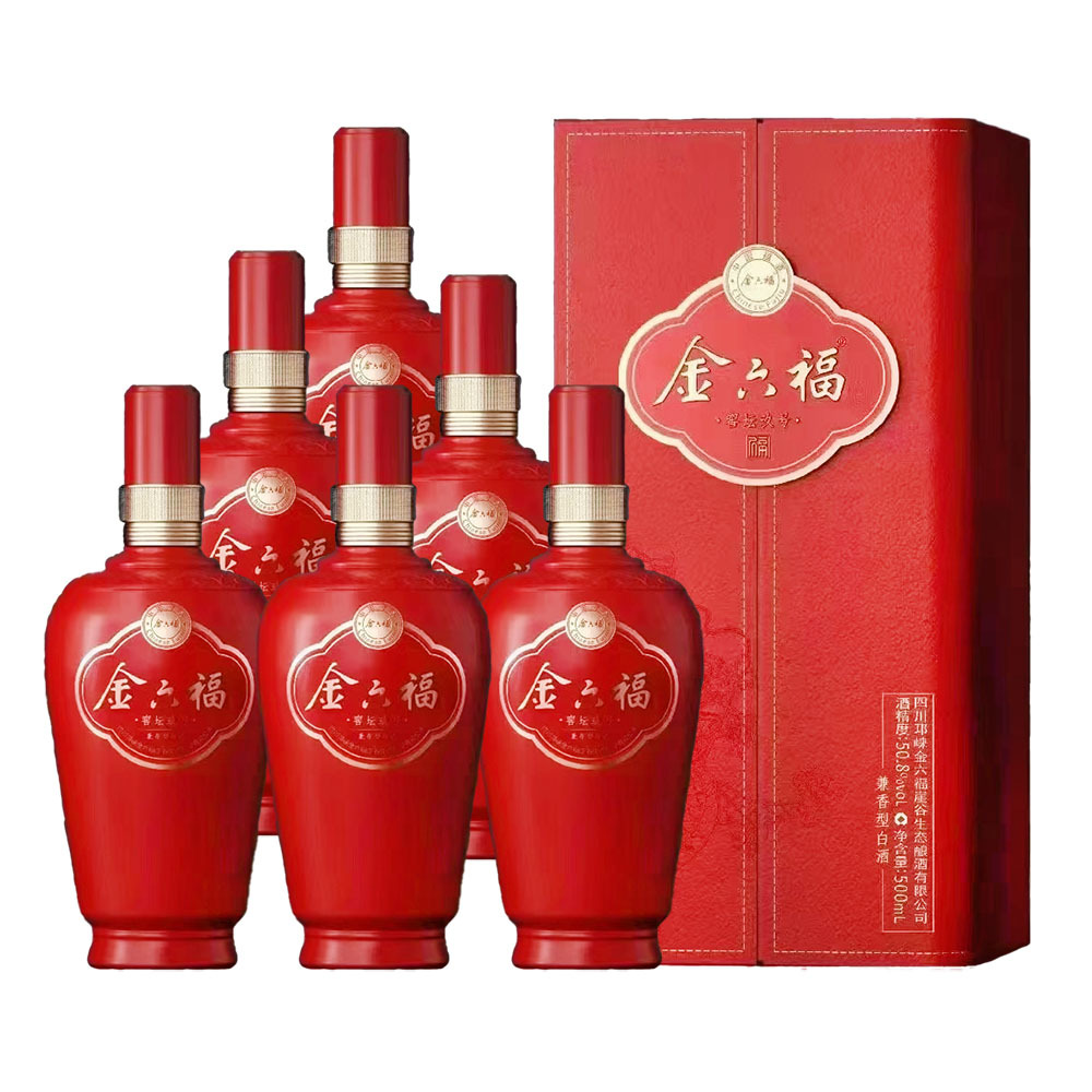 金六福 窖坛玖号 兼香型白酒 50.8度 500ml*6瓶 整箱装低价-阿里巴巴