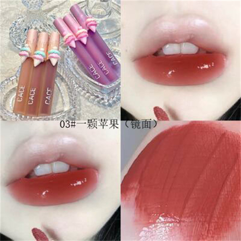 Tender Girl Ceiling Ins Shake Milkshake Lip Lacquer Matte Finish Lip Mud Student Party Mirror Watermelon Color Lipstick