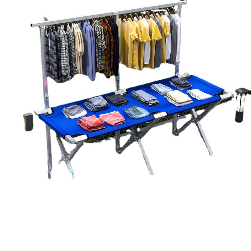 Stall Shelf Portable Folding Multi-Functional Stall Floor Push Jewelry Cloth Table Night Market Mobile Stall Shelf