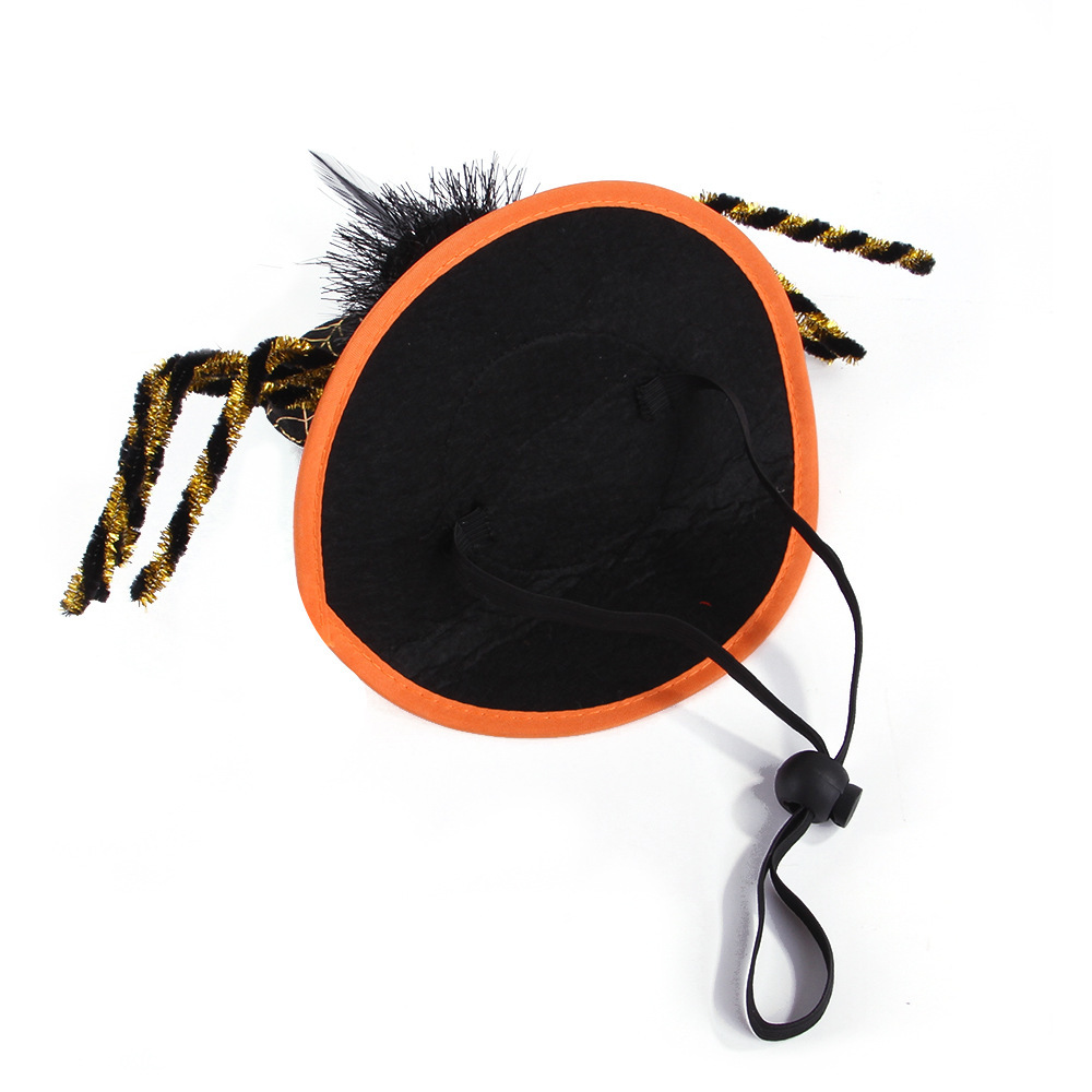 New Cross-Border Pet Funny Headdress Cat Halloween Hat Spider Headgear Dog Funny Supplies in Stock