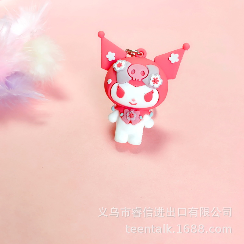 5236# Creative Cherry Blossom Famous Creative Series Doll Keychain Clow M Cinnamoroll Babycinnamoroll Melody Doll Small Gift