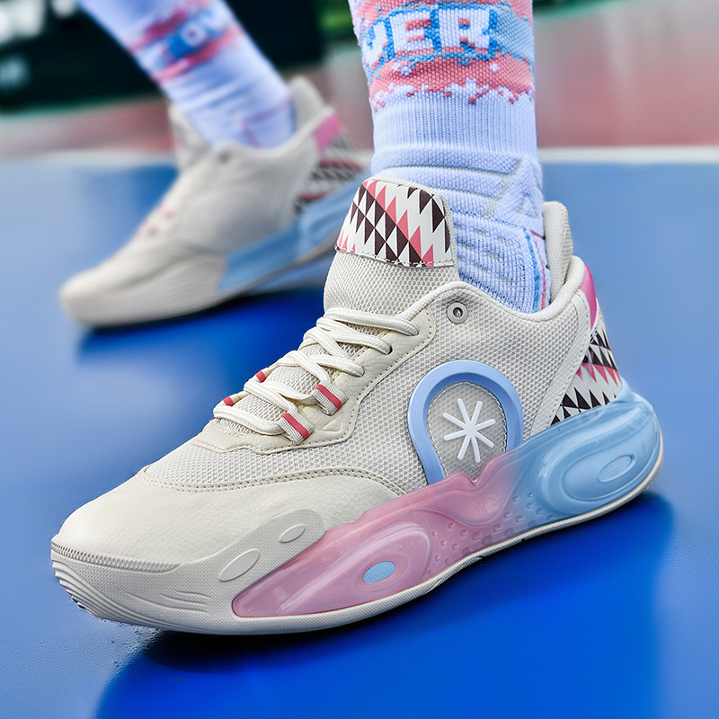 篮球鞋男女低帮轻便网面透气防滑耐磨减震实战软底学生运动鞋战靴