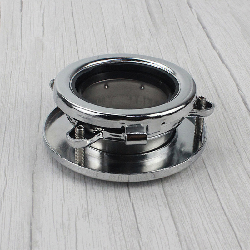 厨房食物垃圾处理器配件下连接挂件垃圾处理器不锈钢锁紧件法兰口