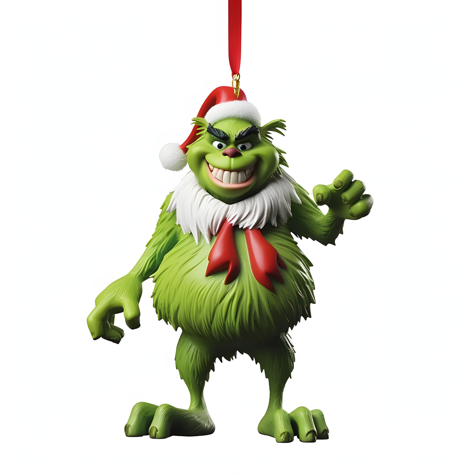 亚马逊跨境创意个性圣诞节饰品汽车背包挂件亚克力装饰挂件绿毛怪