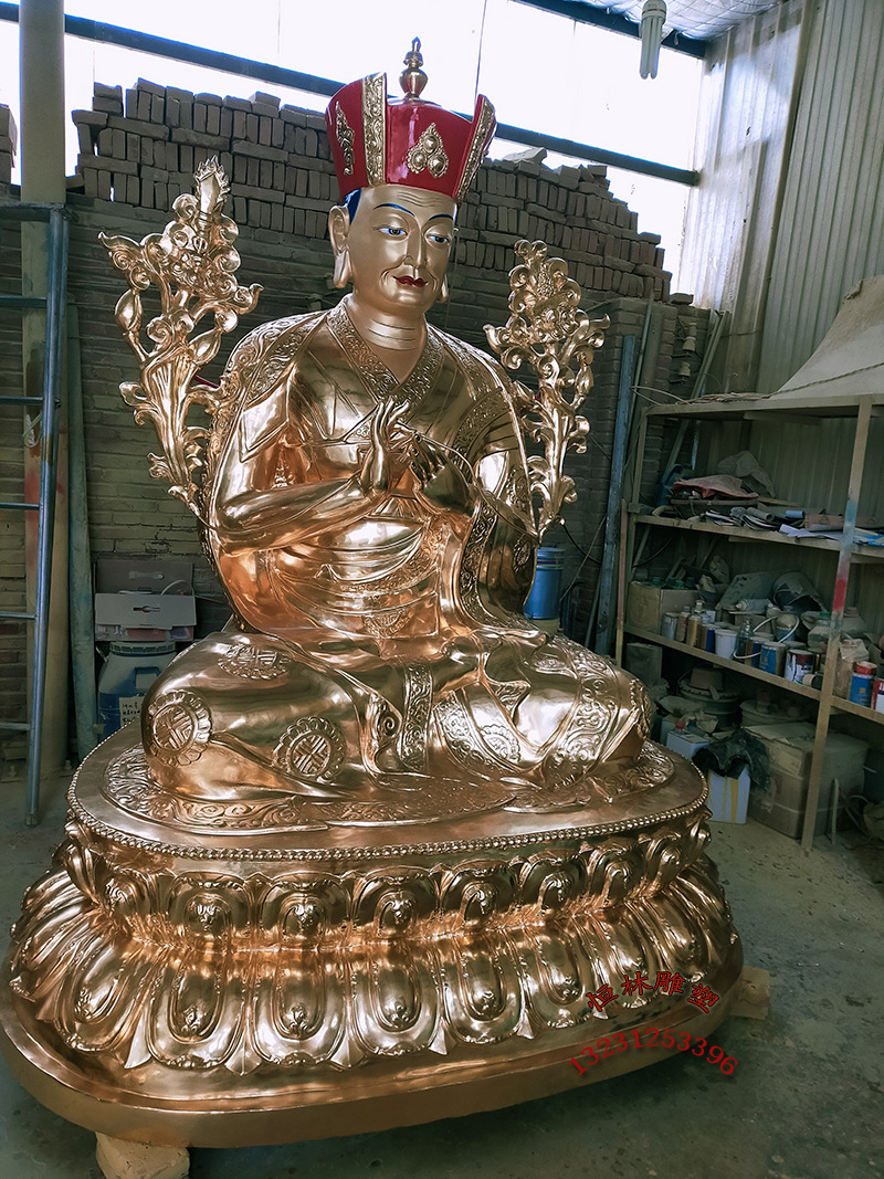 五姓财神佛像铸造大型藏传寺院全铜1.