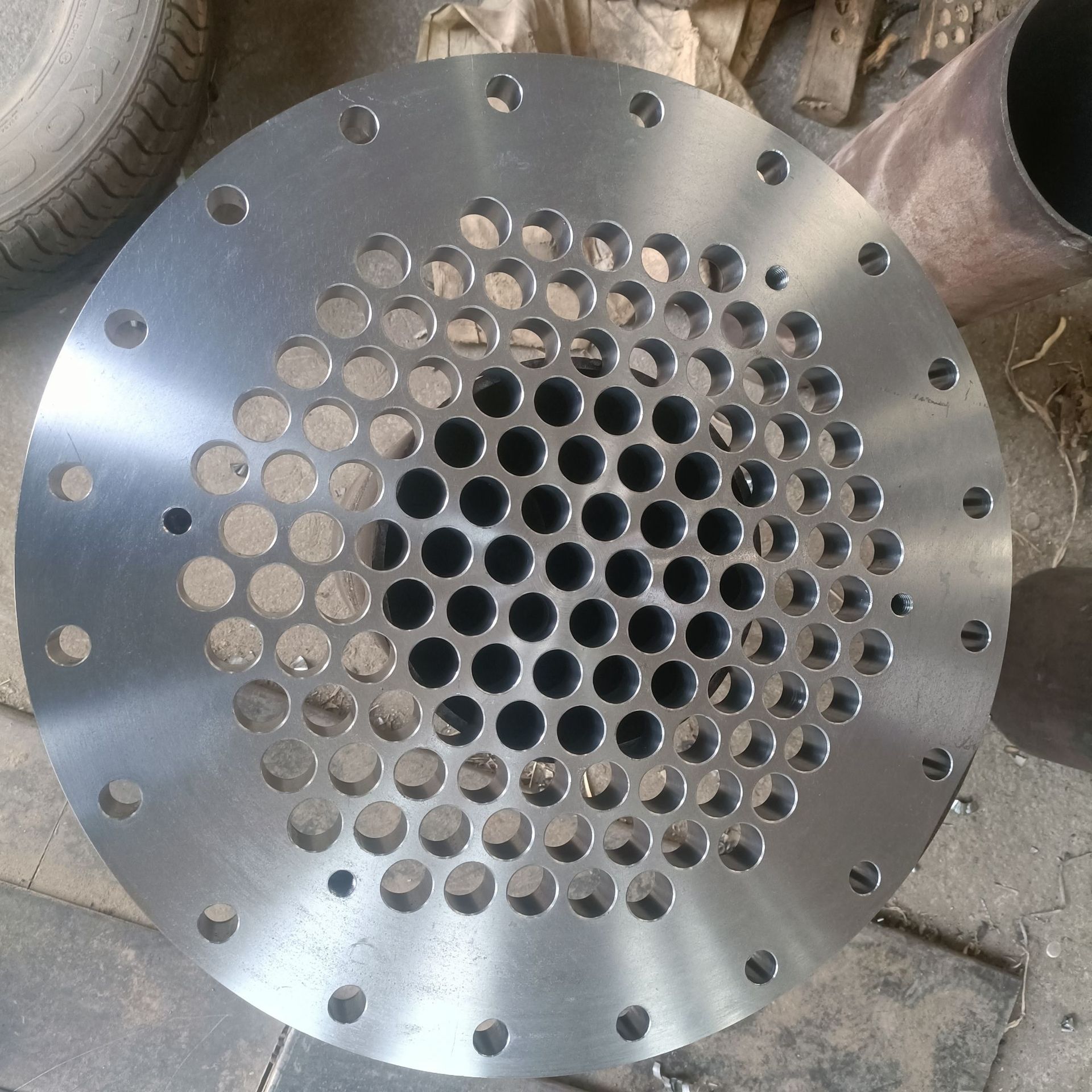 压力容器碳钢不锈钢管板 冷凝器管板折流板锻造16mn换热器折流板