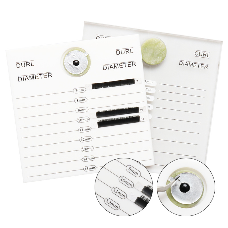 嫁接睫毛辅助工具亚克力睫毛展示台 透明双边睫毛板二合一展示台