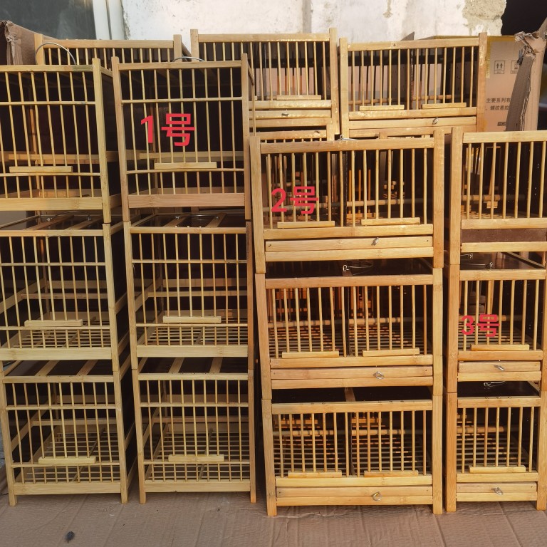 运输鸟笼鹌鹑新款小号用笼广式单格小排山上携带运输洗澡笼养鸟笼