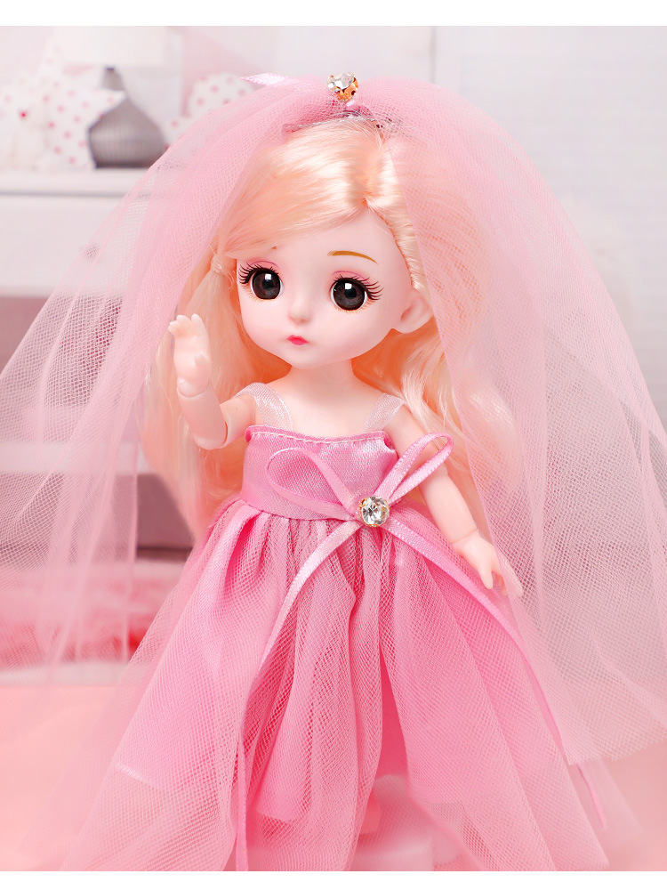 婚纱童心芭比洋娃娃套装大礼盒女孩玩具 幼儿园批发送礼物17厘米