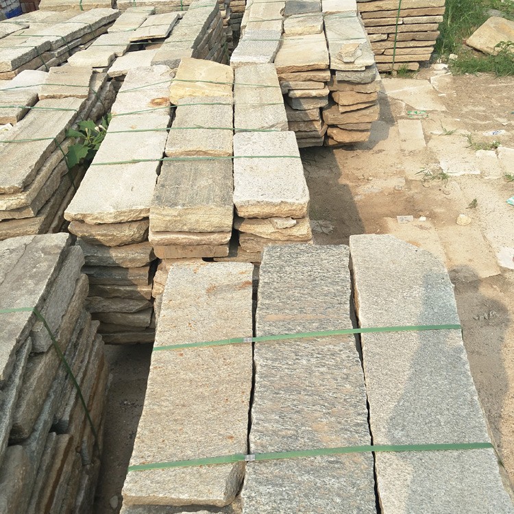 老石板旧石条花岗岩老石头铺路台阶石园林景区农村老物件装饰厂家