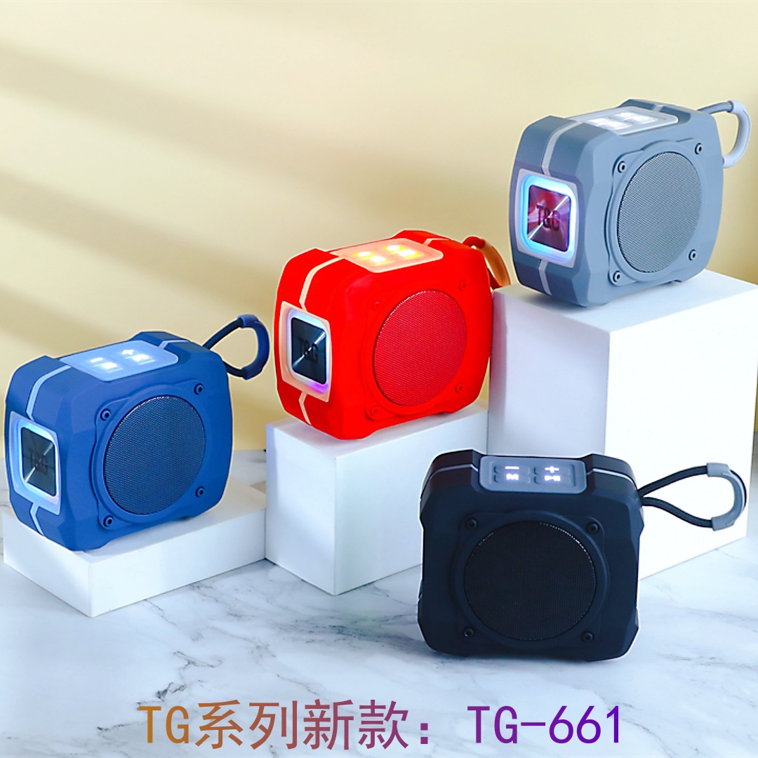 新款tg661无线蓝牙音箱通话便携插卡tws低音炮type-c充电礼品音箱