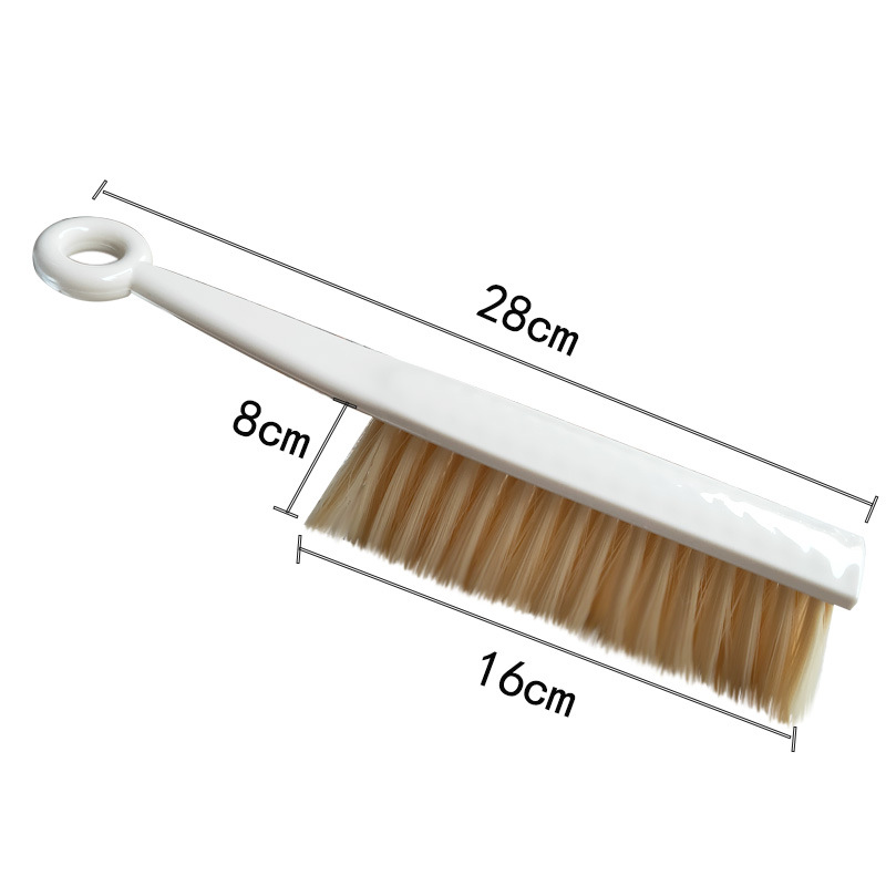 Long Handle Sofa and Carpet Horsetail Whisk Soft Fur Brush Bed Brush Shoe Brush Universal Plastic Household Cleaning Equipment 0119