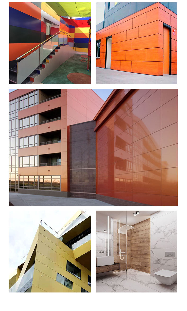 加工定制3mm4mm5mm6mm高光镜面石纹内墙外墙拉丝防火氟碳铝塑板