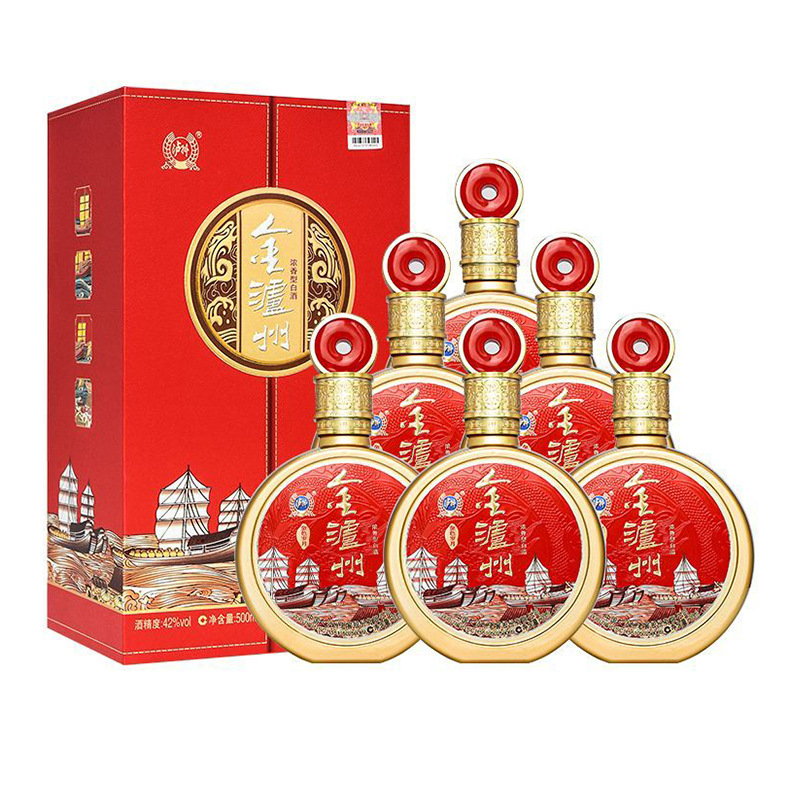 金泸州 金色岁月42度浓香型白酒 500ml*6瓶整箱批发-阿里巴巴