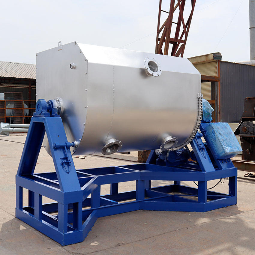 创威卧式不锈钢真石漆搅拌机 涂料搅拌机 多彩漆真石漆混合机