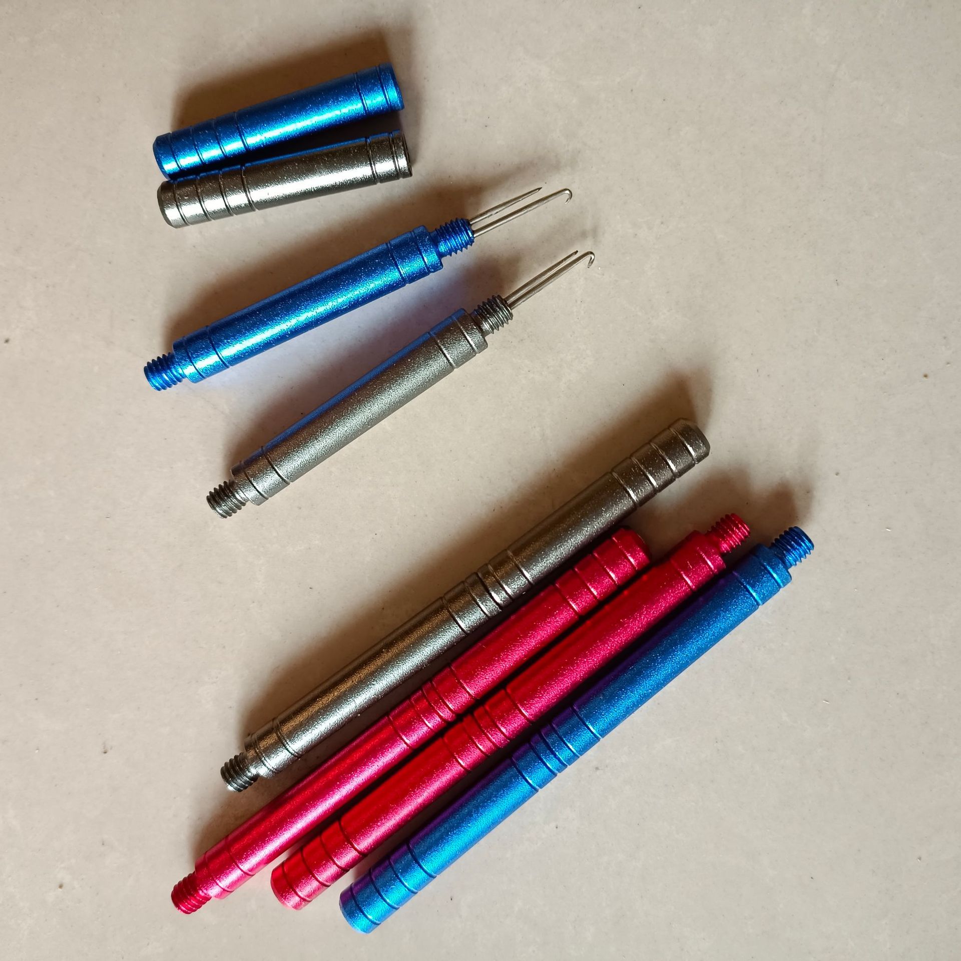 铝镁合金打结器 弯针子线打结器 绑子线用打结器渔具配件