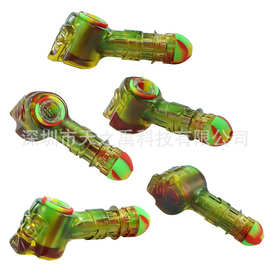 硅胶水烟壶烟筒