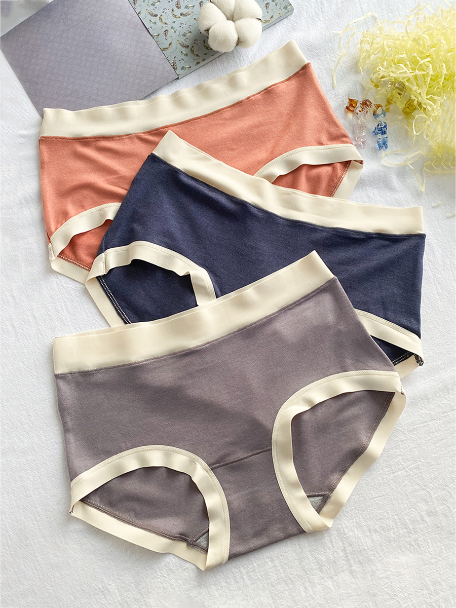 内裤女大码胖mm200斤莫代尔中腰日系加肥加大薄款无痕三角裤-阿里巴巴