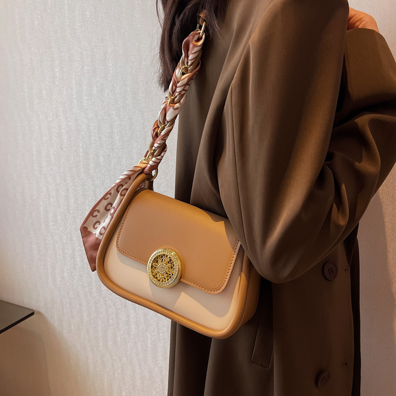 Special-Interest Design Underarm Bag for Women 2022 Korean Style Autumn and Winter New Portable Simplicity Crossbody Women's Bag Shoulder Small Square Bag