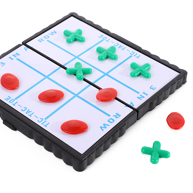 供应桌面游戏ox棋井字棋带磁性折叠xo圈叉棋tictactoegames