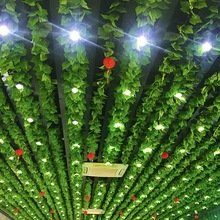 仿真藤条绿植藤蔓绿叶假树叶塑料花吊顶下水管道空调管子装饰遮挡