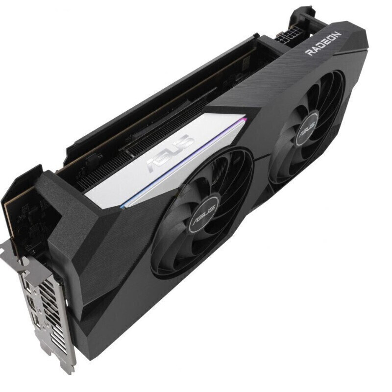 适用华硕asus rx6600xt电竞电脑游戏独立显卡 dual o12g【雪豹】