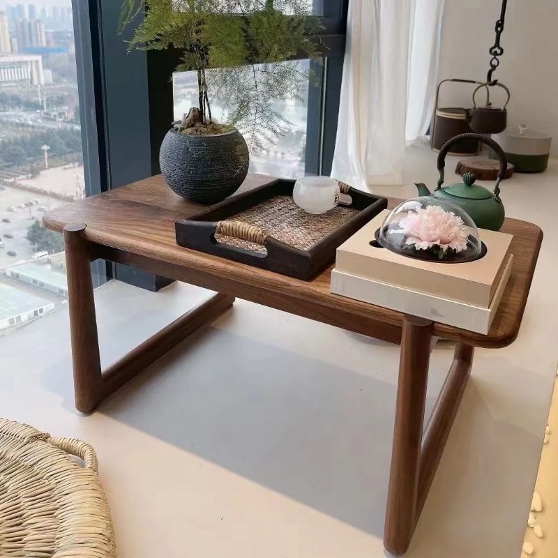 实木小茶桌茶道沙比利热销日式榻榻米茶几简约飘窗桌边几茶台家用