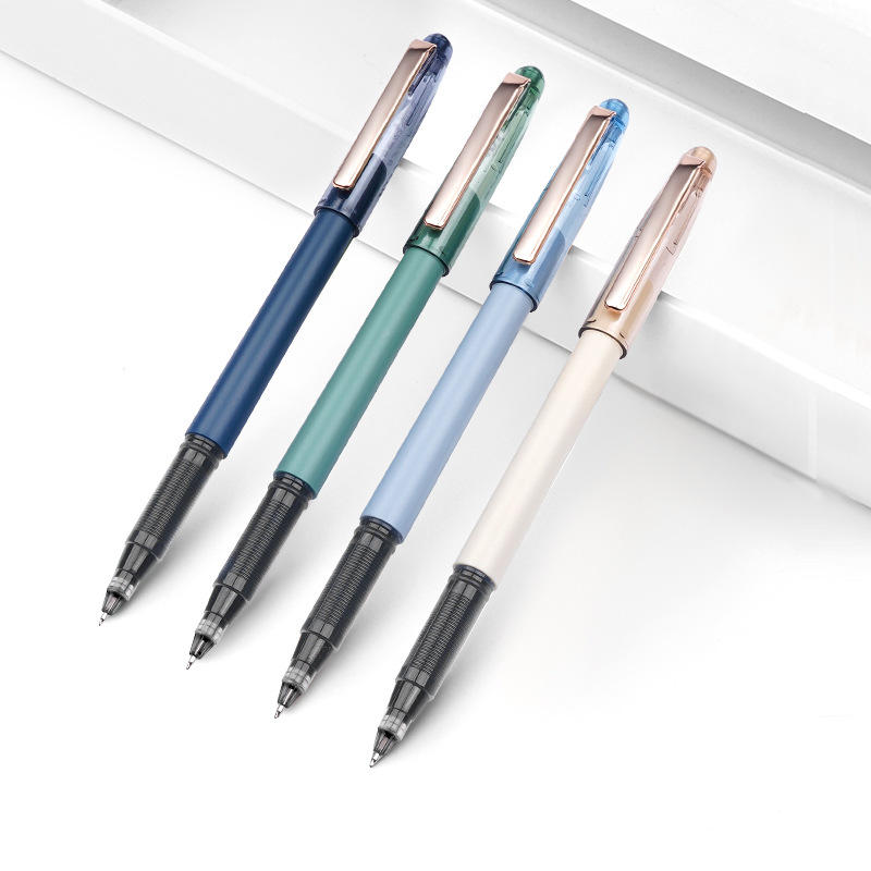 5黑色水笔签字笔批发简约高颜值5支盒装