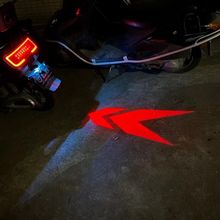 电动摩托车投影灯迎宾照地灯三轮车射灯防追尾镭射灯警示车灯改装